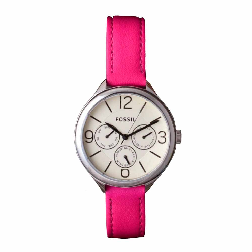 Reloj para mujer en cuero color Rosado – FOSSIL / BQ3249