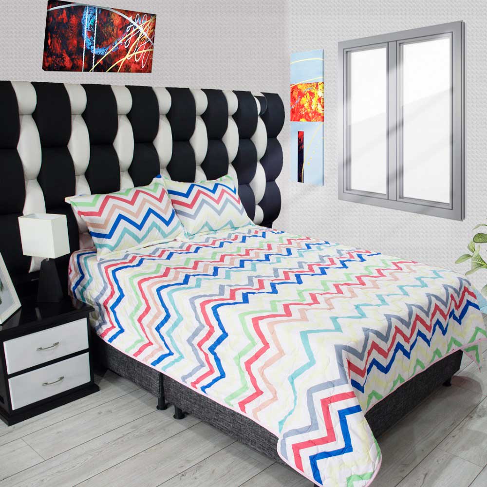 Acolchado cama doble Ref. ACL 044-1921- HomeDream