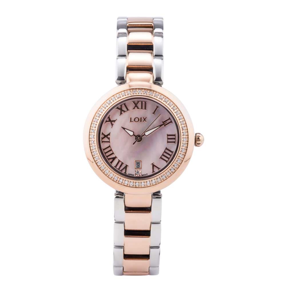 Reloj para Dama Bicolor Rosa Ref. L1144-1 – LOIX