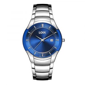 Reloj Loix Hombre Plateado/azul Ref L2029-4