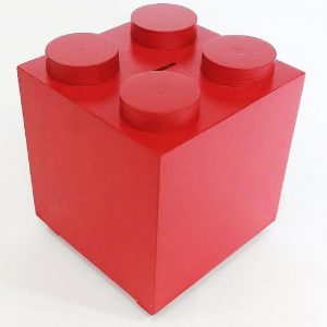 Alcalcía mediana Lego color rojo Ref. MN003AML