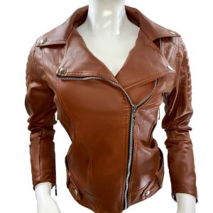 Chaqueta Dama Clásica Cuero Sintético Ref. CHDMCL02